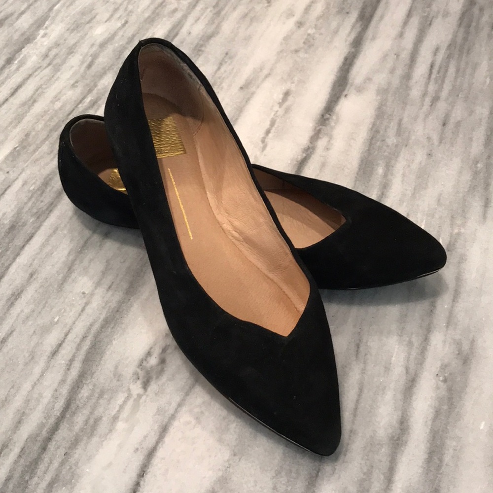 Dolce Vita Black Suede Flats